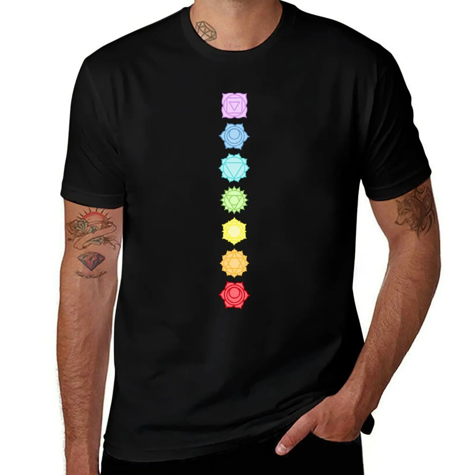 

The Chakras T-Shirt anime clothes custom t shirt anime shirt blue lock plain white t shirts men