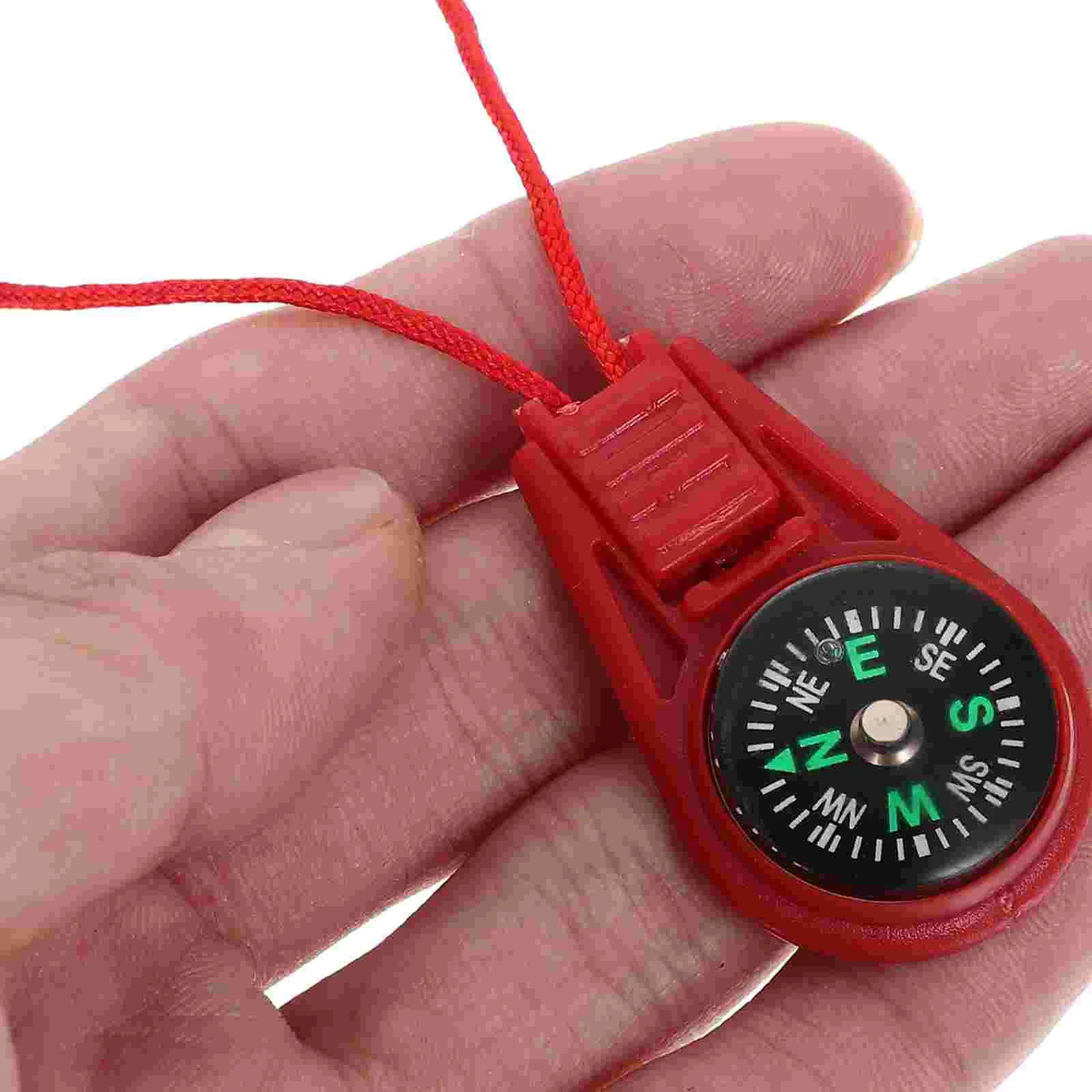 20 Pcs Bulk Lanyard Slider Compass (mixed Colors) 20pcs Travel Carabiner Abs Small Compasses