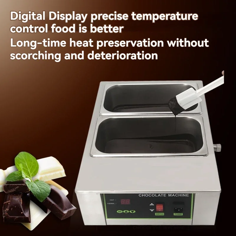 New Chocolate Melting Furnace Machine Baking Commercial Water-proof Electric Heating Insulation Constant Temperature Pot Hot Pot