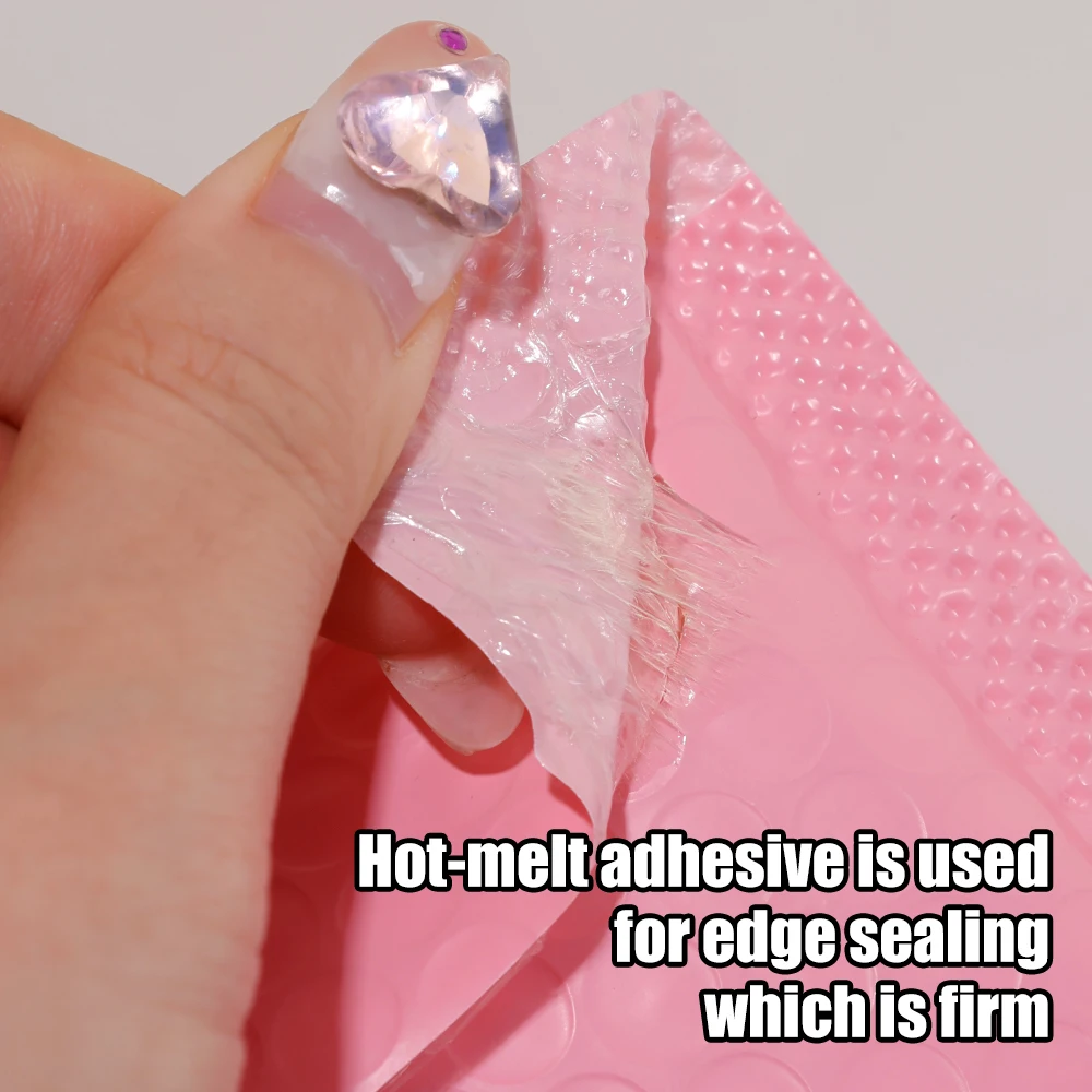 30/20/10 Stück schwarze/rosa Luftpolsterumschläge, selbstklebend, gepolstert, wasserdicht, Versandverpackungen für Schmuck und Kosmetikartikel – Detail 4