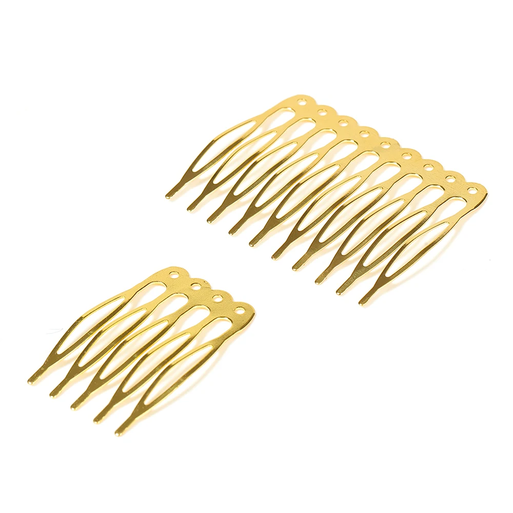 10pcs 5/10 Teeth  Metal Hair Comb Blank Claw Hairpins For Wedding Jewelry Making DIY Findings Components Hair Supplies Wholesale