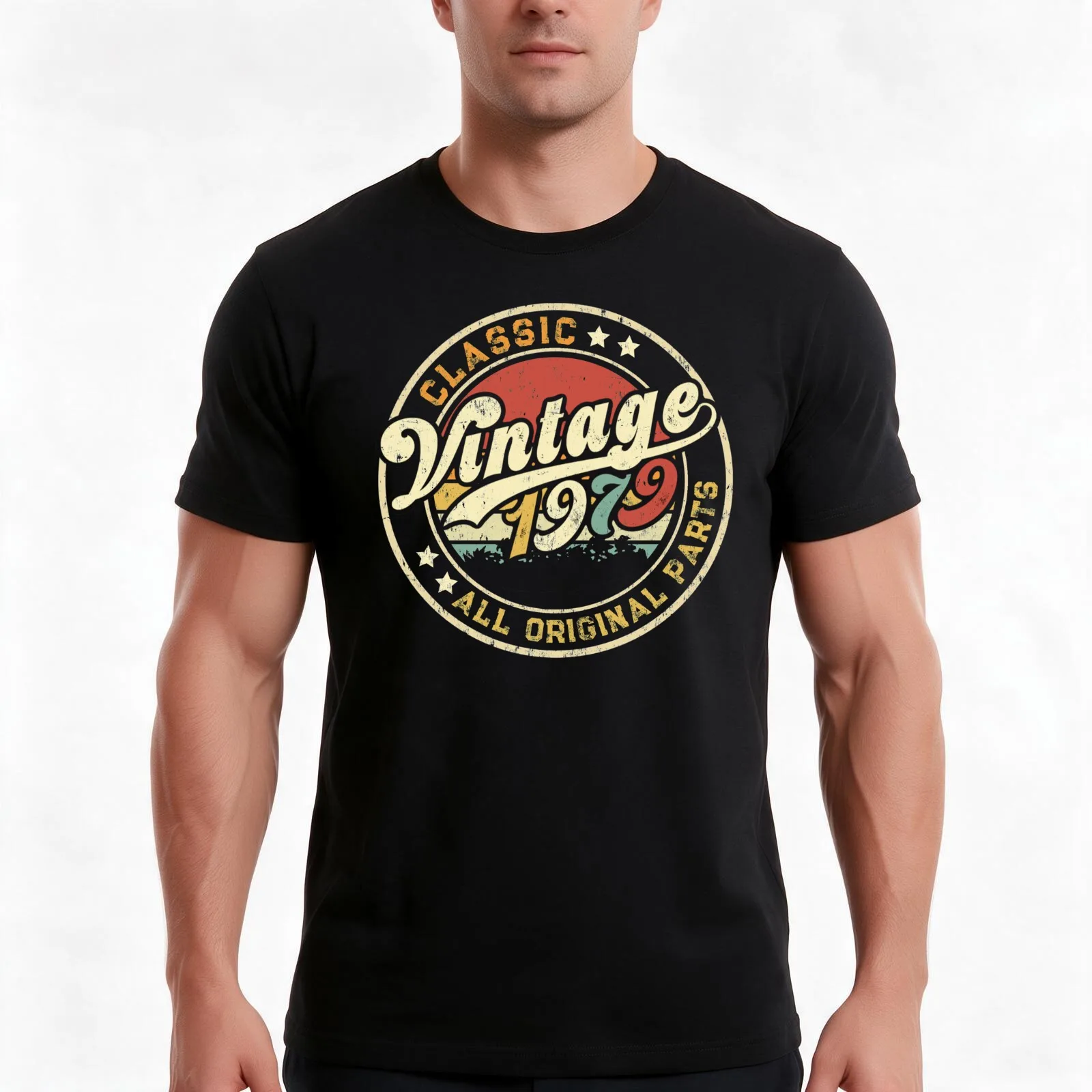 Vintage 1979 the best gift for Born in 1969, made in 1979 T-Shirt, Summer Casual Cotton Tee, Oversized Streetwear Tops