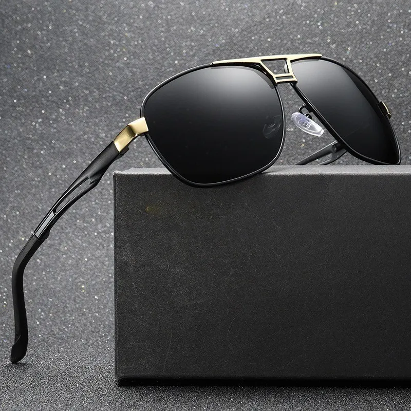 Sunglasses for Men Polarized UV Protection Travel Driving Glasses Retro Cycling Shades image 3