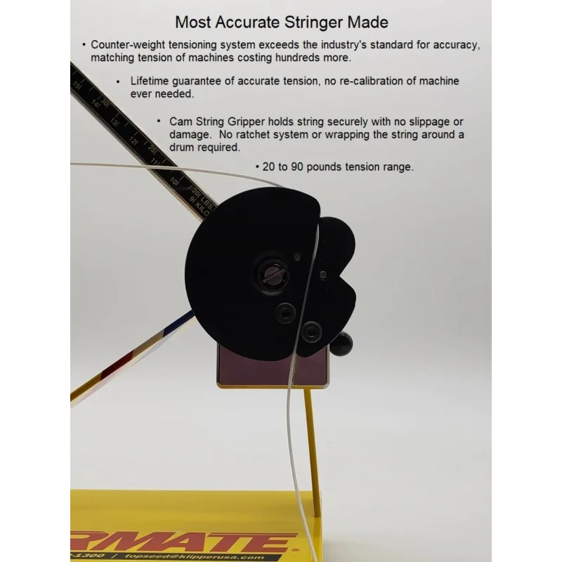 AQKlippermate ®   Raqueta de tenis / Stringer de raqueta