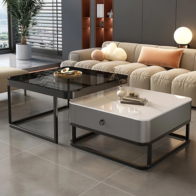 

Rock slab coffee table, living room home, modern simple tea table