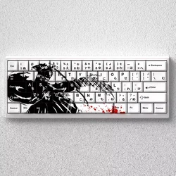 Kurozaki Ichino Key Cap Set PBT Cherry Japanese Key Cap 73 Keys for Gaming Mechanical Keyboard 60/65/68