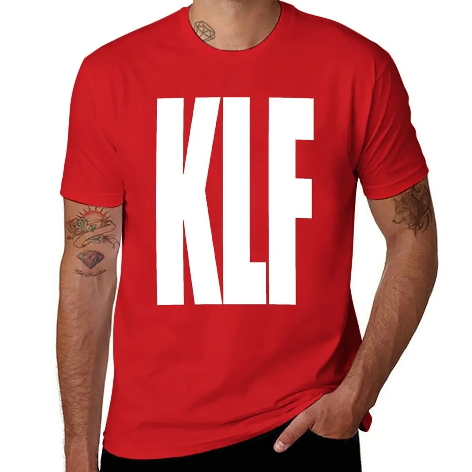 KLF T-Shirt shirts graphic tees plain aesthetic clothes men workout anime clothes new in tops & tees heavyweight Male Cartoon