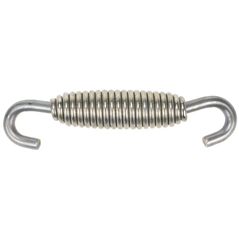 

Premium 10Pcs Stainless Steel 68Mm Silver Motorcycle ATV Muffler Exhaust Pipe Tube Swivel Spring
