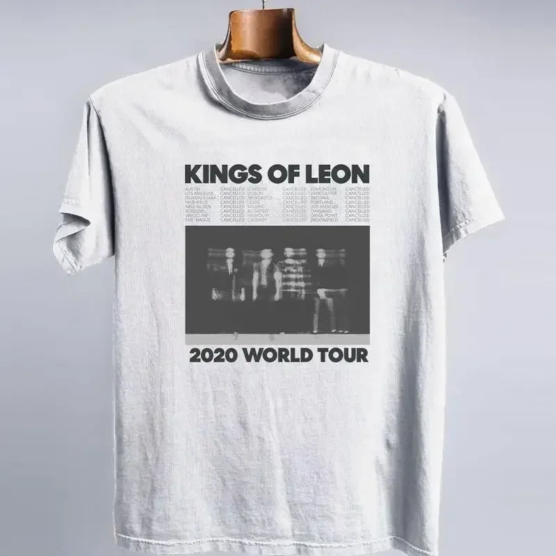 Rare Kings Of Leon Band 2020 World Tour Cotton Gift For Fan T-shirt