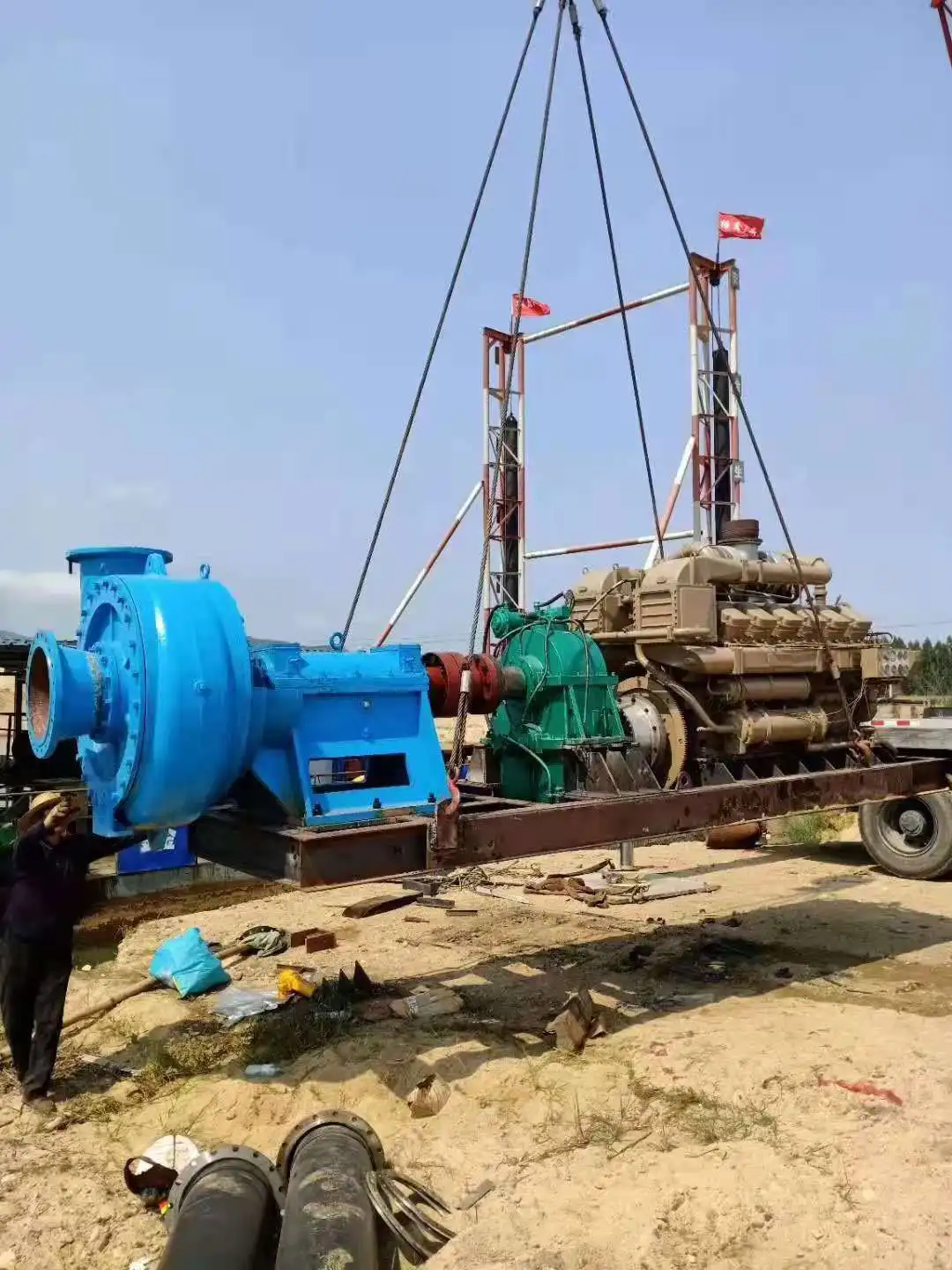 Pulizia dell'étang per il trattamento delle acque reflue con pompa per liquami sommergibile PNS