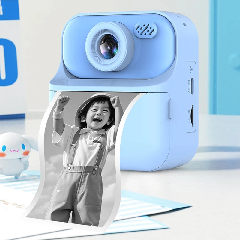 Digitale Kinderkamera für Fotografie, Mini-Drucker, tragbar, thermischer Sofortdruck, Foto-Kinderkamera, HD-Videokamera, Aufnahme