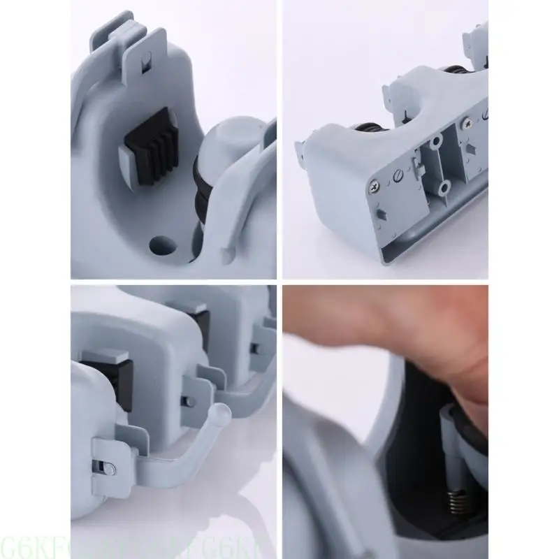 

G6KF Bathroom Storage Holder Wall Mounted Mops Shelf Durable and Waterproof Plastic Holder for Homes Hotels and Public Places