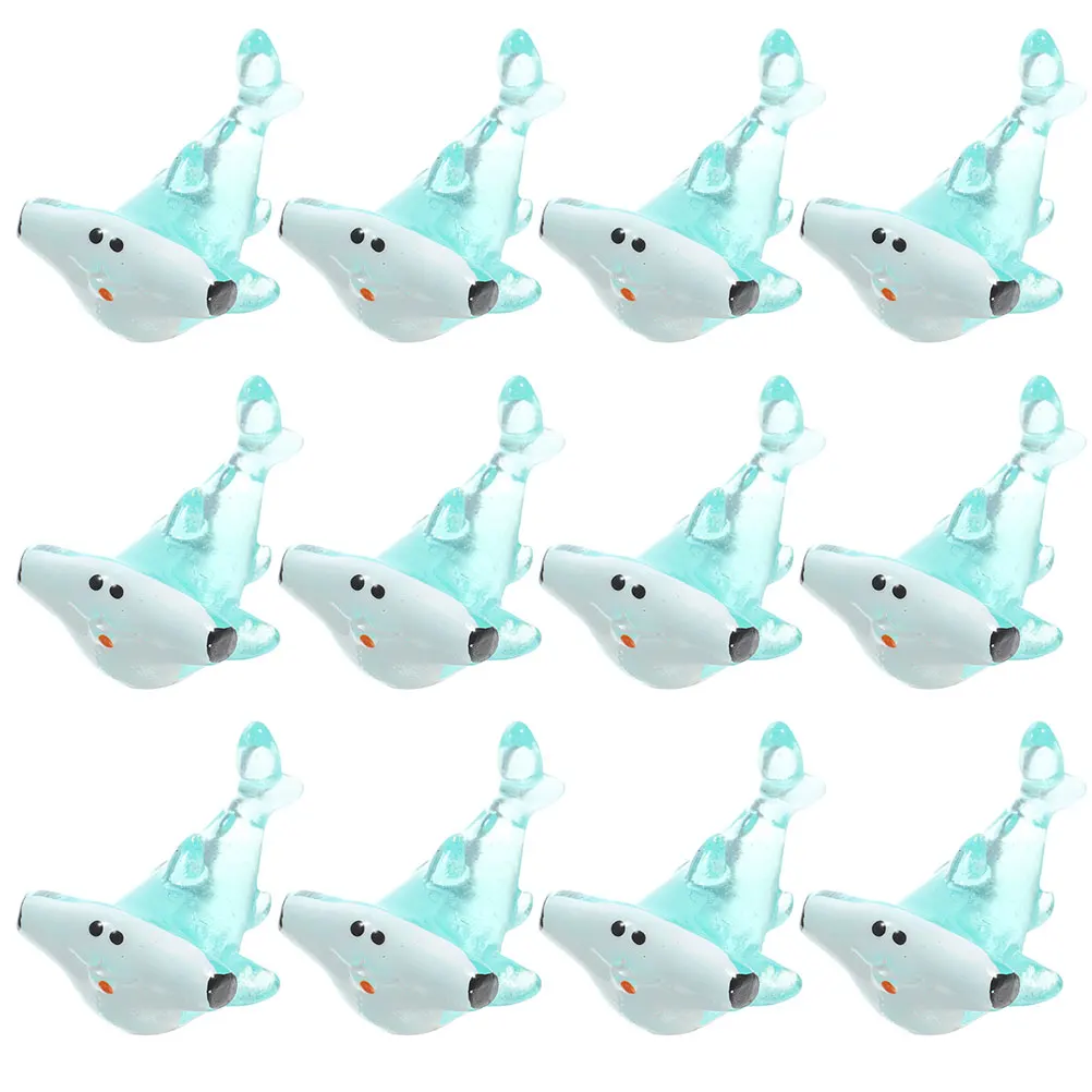 

20 Pcs Miniature Shark Statue Sea Creature Figures Animals Action Garden Decor Ornaments Figurine Ocean
