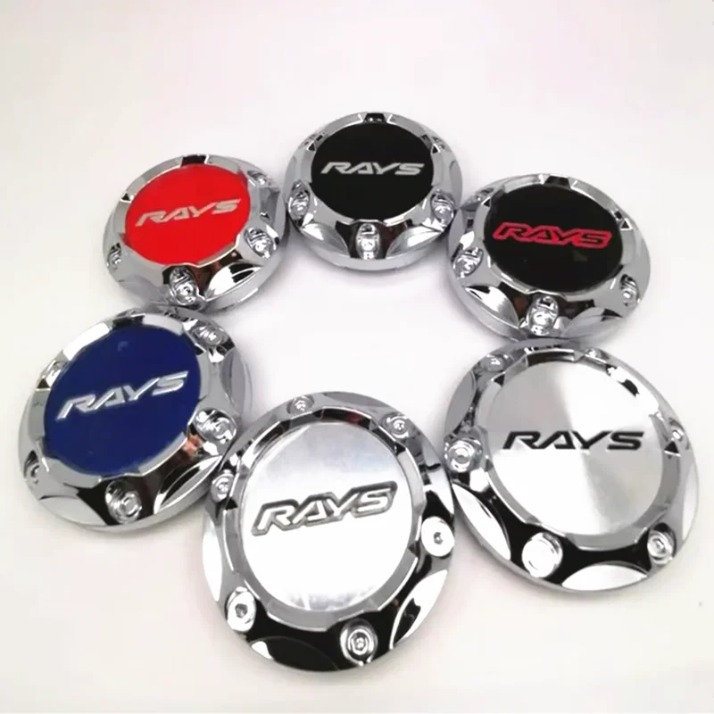 

4pcs 68mm RAYS Car Wheel Center Hub Cap Cover 45mm Badge Emblem Sticker