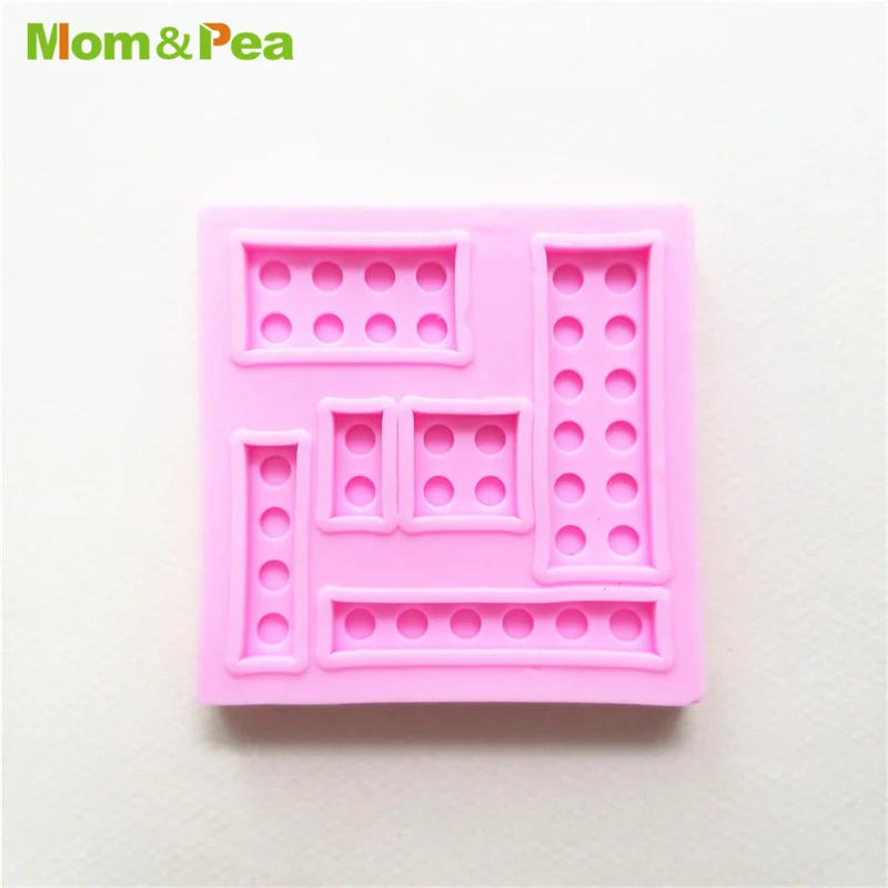 Mom&Pea MPA2027 Splicing Toy Part Silicone Mold Sugar Paste 3D Fondant Cake Decoration