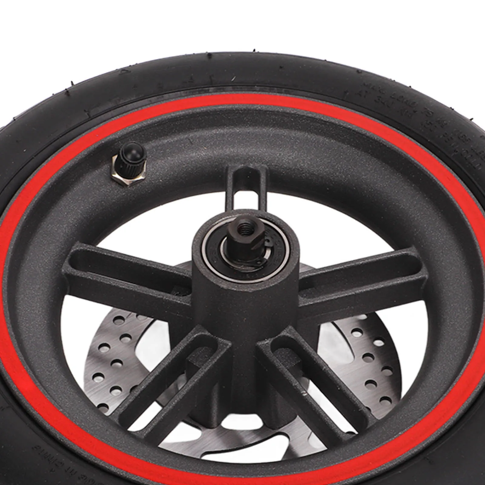 電動スクーター後輪アセンブリ 赤色後輪タイヤ 110mmディスクブレーキ付き Xiaomi M365 1S用