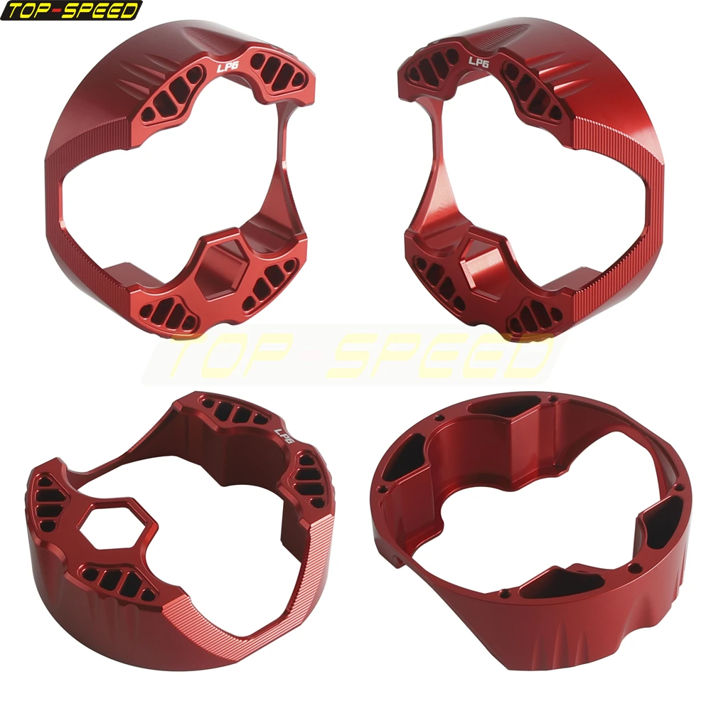 Motorcycle LED Headlight Housing Baja Designs LP6 Pro LED Headlamp Shell For Harley M8 Softail Low Rider EI Diablo Touring FLTRX view 2