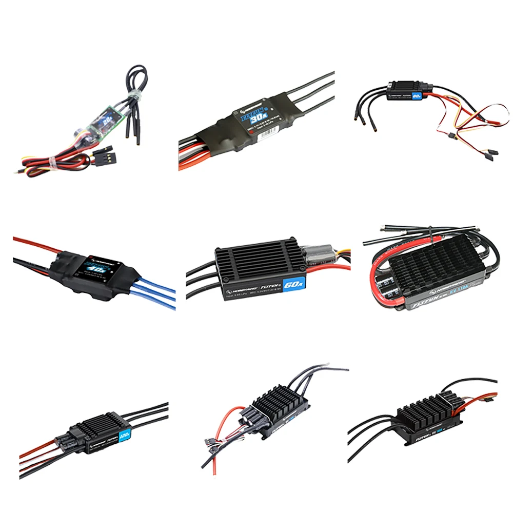 

Hobbywing FlyFun V5 20A 30A 40A 60A 80A 120A бесщеточный FPV ESC контроллер скорости 2-6S Lipo для радиоуправляемых дронов-мультикоптеров
