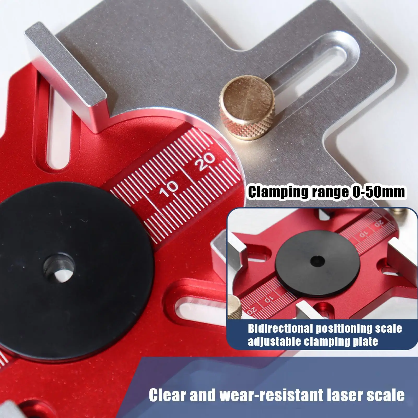 Mortise Jig 2-in-1 Router Templates Slotting Position Template For Circle Mortise Cut Radius Edge Groove Door Cabinet