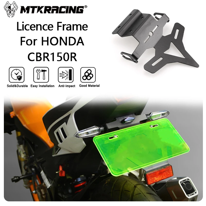 

MTKRACING License Plate Holder For HONDA CBR150R 2021-2024 License Plate Holder Rear Tail Frame Fender Eliminator Bracket Kit