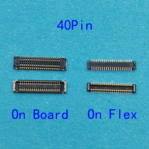 5pcs 40pin Lcd Display Screen Flex FPC Connector On Motherboard For Samsung Galaxy C5 C5000 C7 C7000