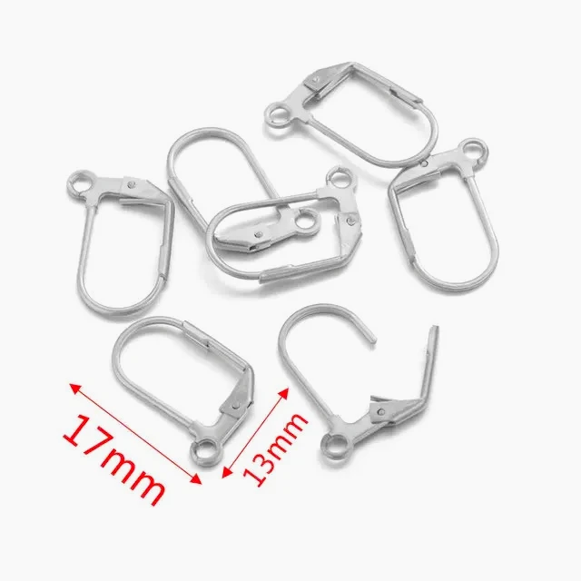 High Quality Hypoallergenic 925 Silver Plated Gold Ear Hook DIY Earring Making Special Ear Buckle with Hole Accessory - view 4