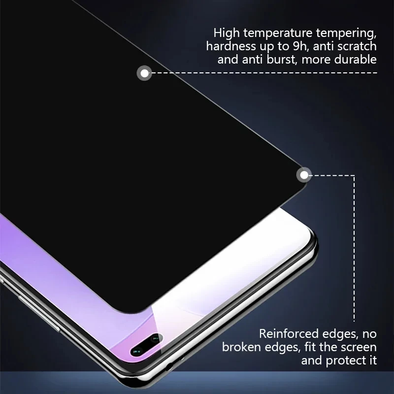 1-3 قطعة واقي شاشة زجاجي مؤقت للخصوصية لهاتف Xiaomi Redmi 10 Prime 2022 12t Pro K60E Note 12 Pro 12 Pro + مضاد للتجسس