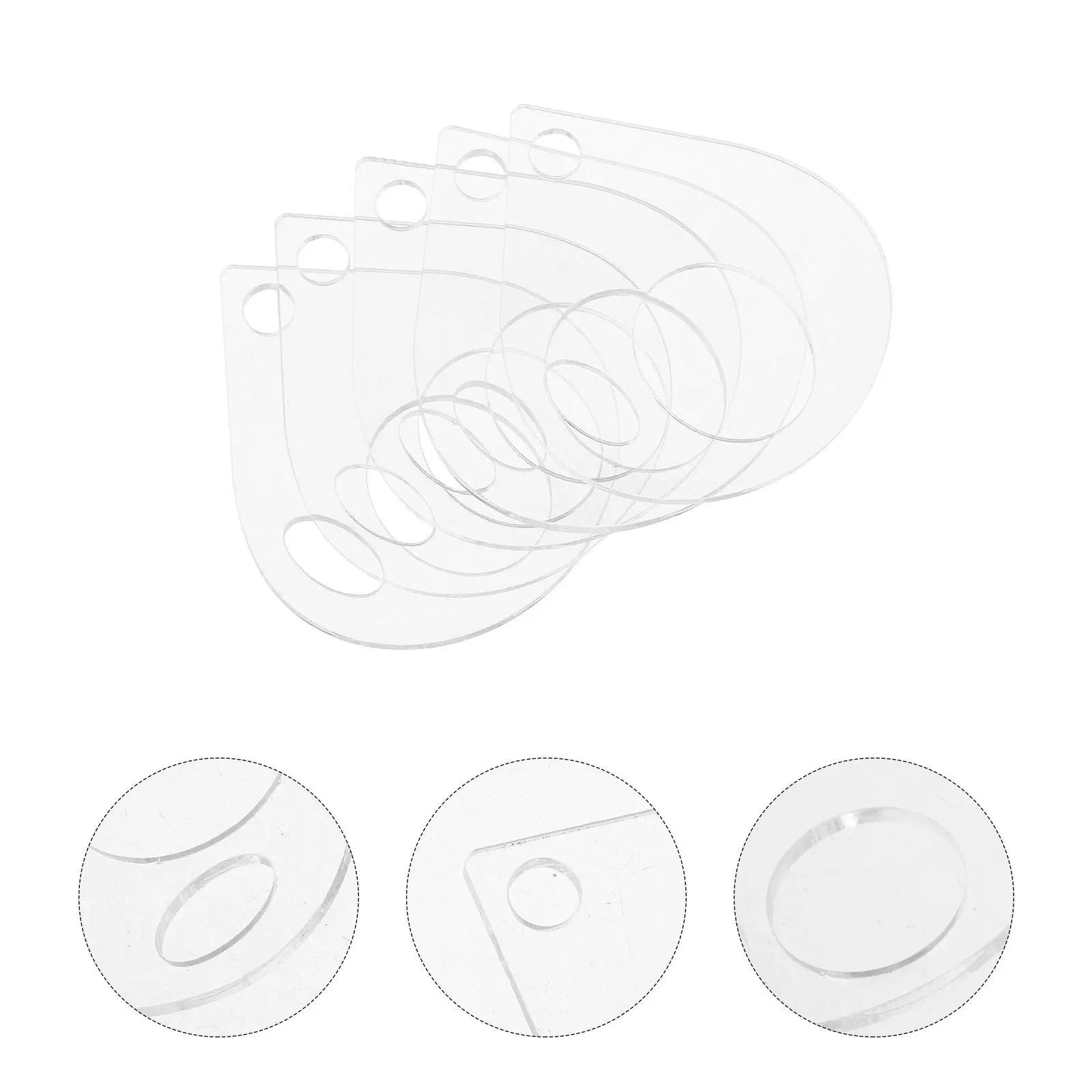 

20pcs Acrylic Thread Organizer Clear Embroidery Floss Holder For Cross Stitch Diy Sewing Storage Bobbins Winding Board Craft