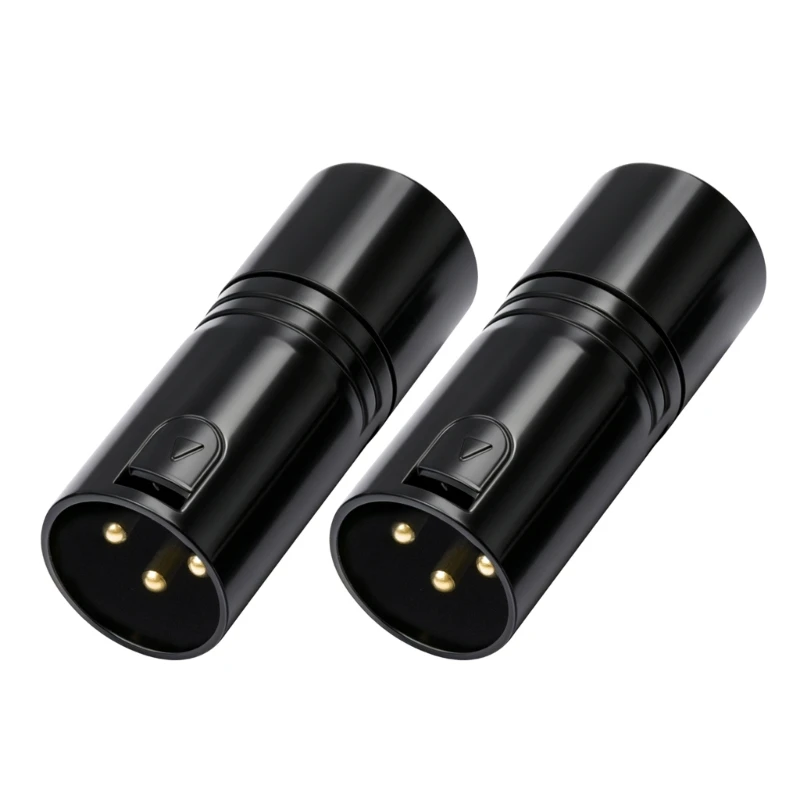 U55C 2Pcs Professional 3 Pin Terminators Set 120Ω 120 Ohm Resistors For Sound And Lighting Equipment