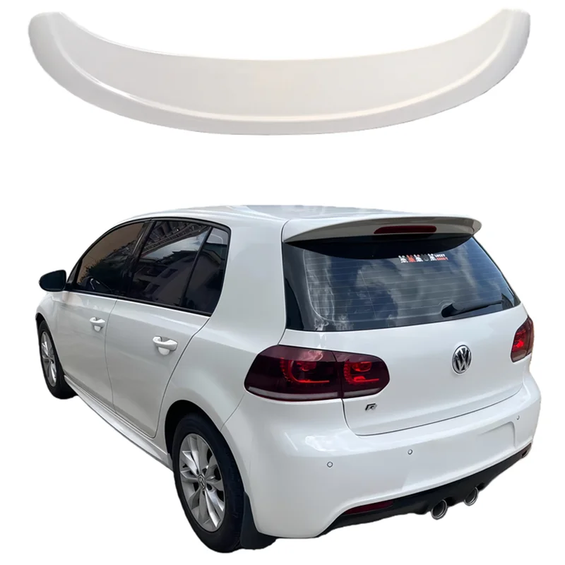 Für Volkswagen VW Golf 6 MK6 TDI TSI Dachspoiler 2008 2009 2010 2011 2012 2013 Heckscheiben-Flügel Hochwertiges ABS Glänzend Schwarz