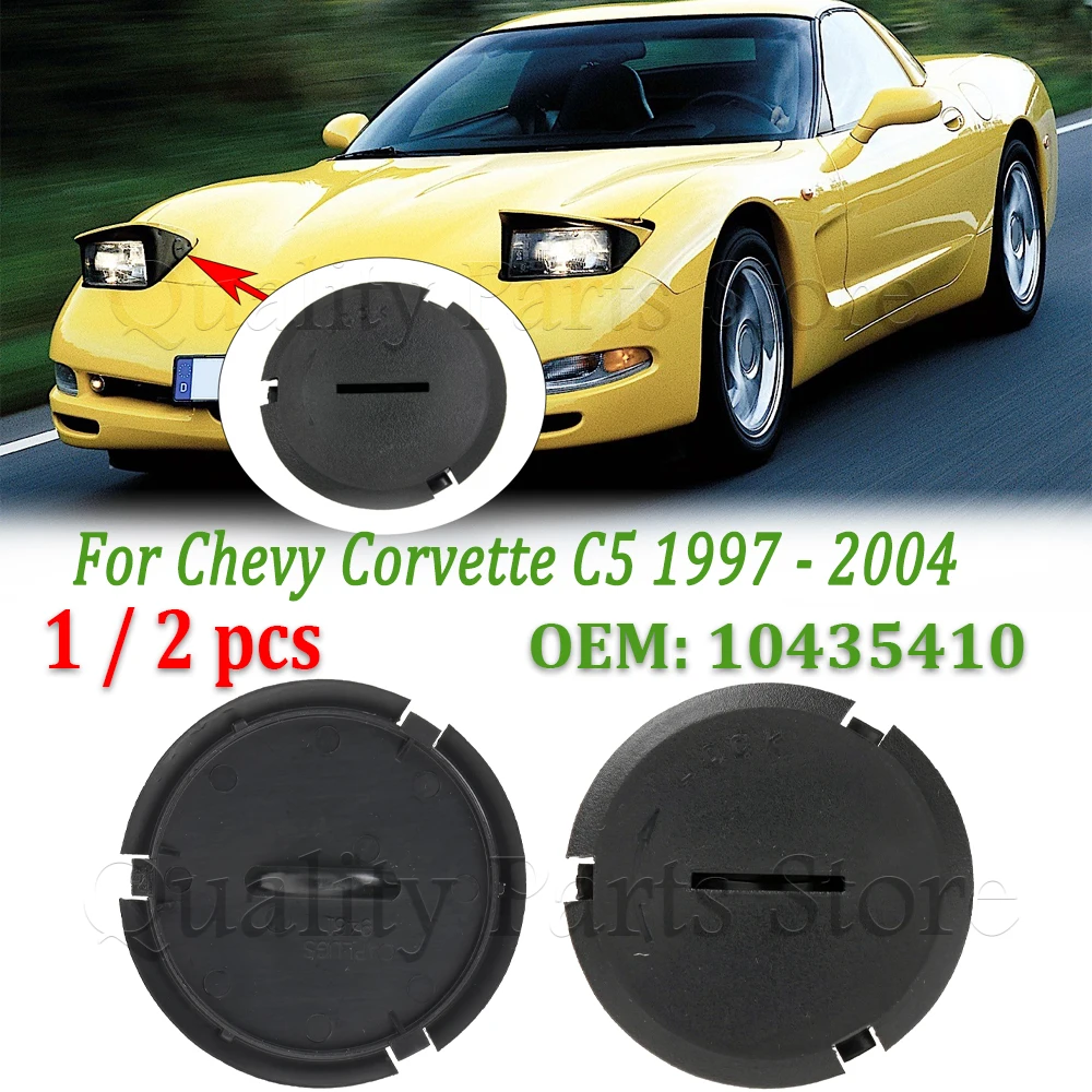 1/2PCS New Headlight Adjuster Bezel Plug Cover Cap For Chevy Corvette C5 1997-2004 Car Accessories 10435410