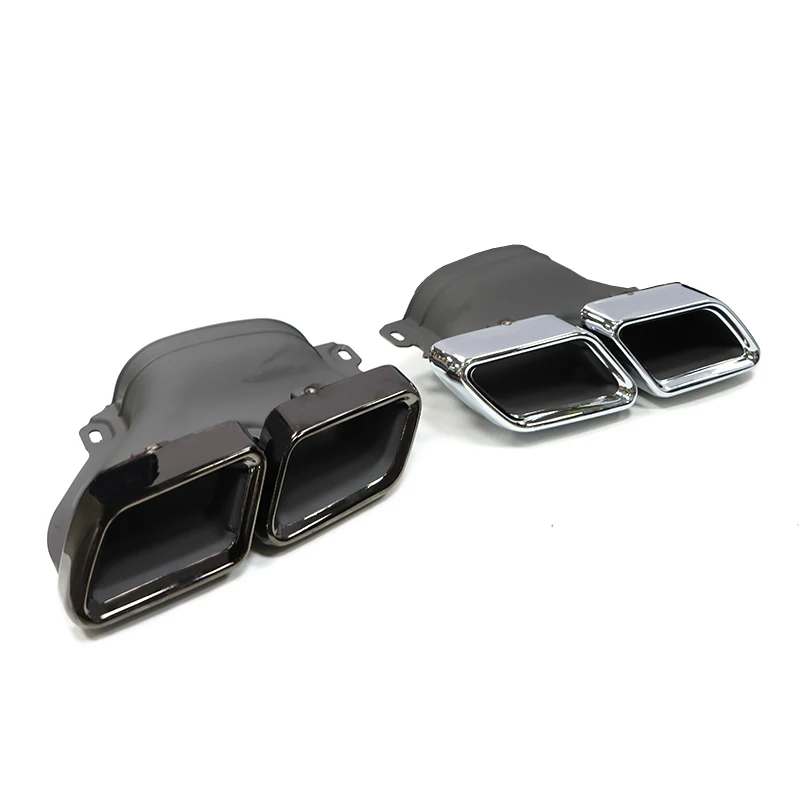 Car Quad Exhaust Tip Stainless Steel For Mercedes Benz C63 W205 C200 C300 C180 C260 2015+ Muffler Tips Tailpipe Nozzle