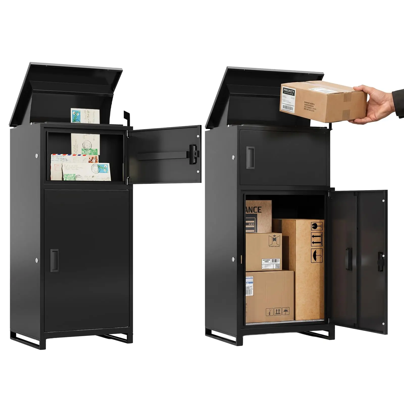 Package Delivery Box for Mail and Parcel Anti-Theft 40.55Hx19.49Lx15.35W