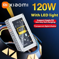 Xiaomi Transparent Power Bank 120W Large Capacity 20000mAh 20WPD Two-way Fast Charging With LED Light For iPhone Xiaomi 14 New