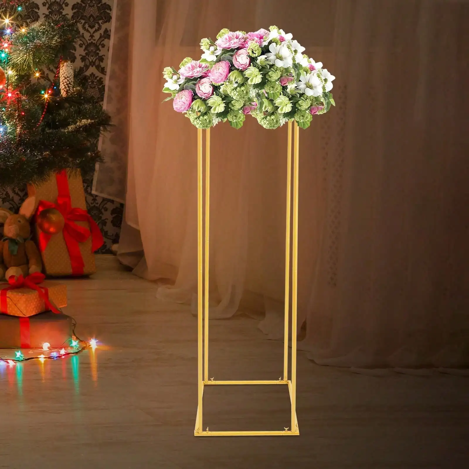 

Flower Display Rack Decorations Flower Stand For Wedding Party Event, Gold Flower Holder For Home Party Wedding Decorations