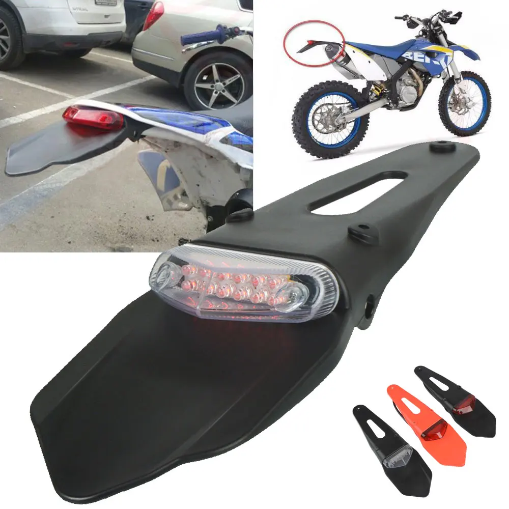 Dirt Bike Rear Fender LED Stop Rear Tail Light For Gas Gas XC EC 2T 4T 125 200 250 300 E4 FSE/FSR 2003 2004 2005 2006 2007-2018