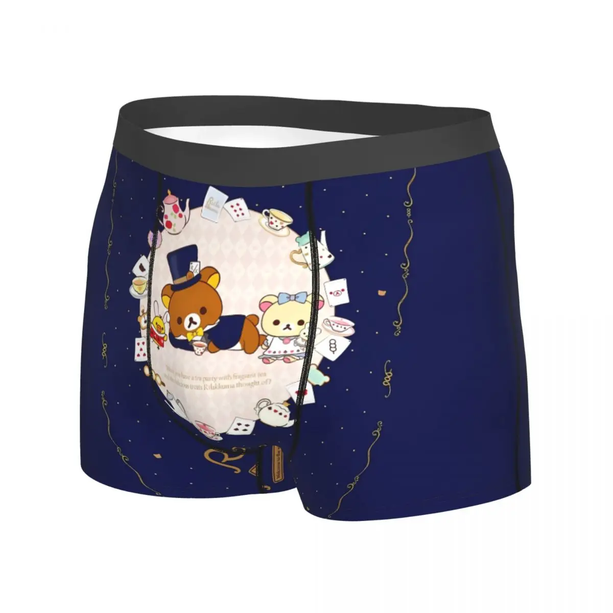 Rilakkumas Boxershorts Easy Bear 3D Pouch Underwear Trenky Customs Boxer Brief Classic Male Panties Plus Size