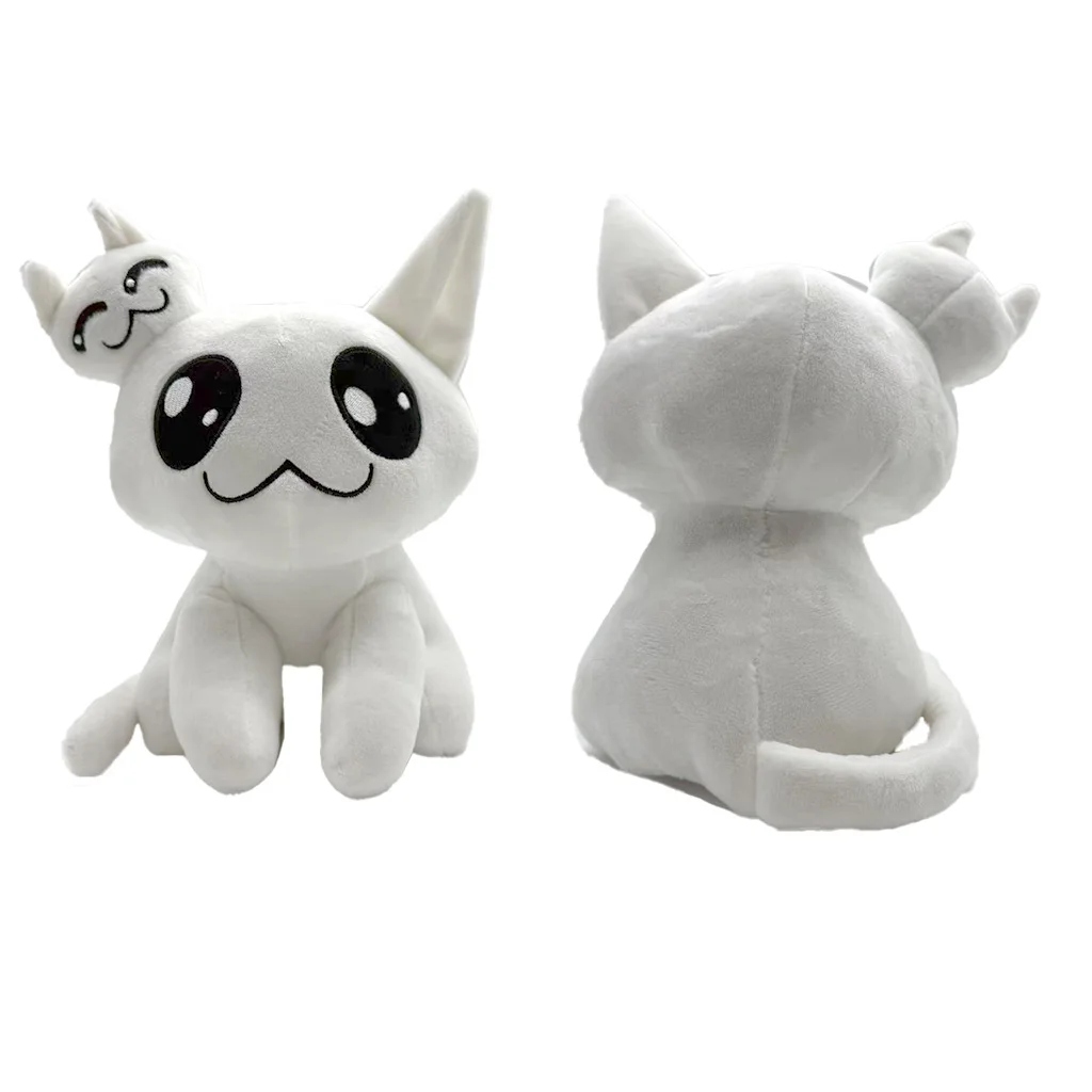 

Новые плюшевые игрушки Mewgenicsss: мультяшные белые двухголовые кошки Стейси, мягкие куклы-игрушки, подарки на день рождения для детей