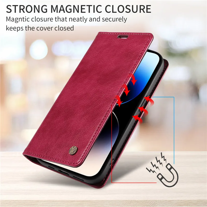 Wallet Magnetic Flip Leather Case For Motorola MOTO G14 4G G32 G54 G84 5G G 14 54 84 MotoG14 Shockproof Phone Stand Cover Capa