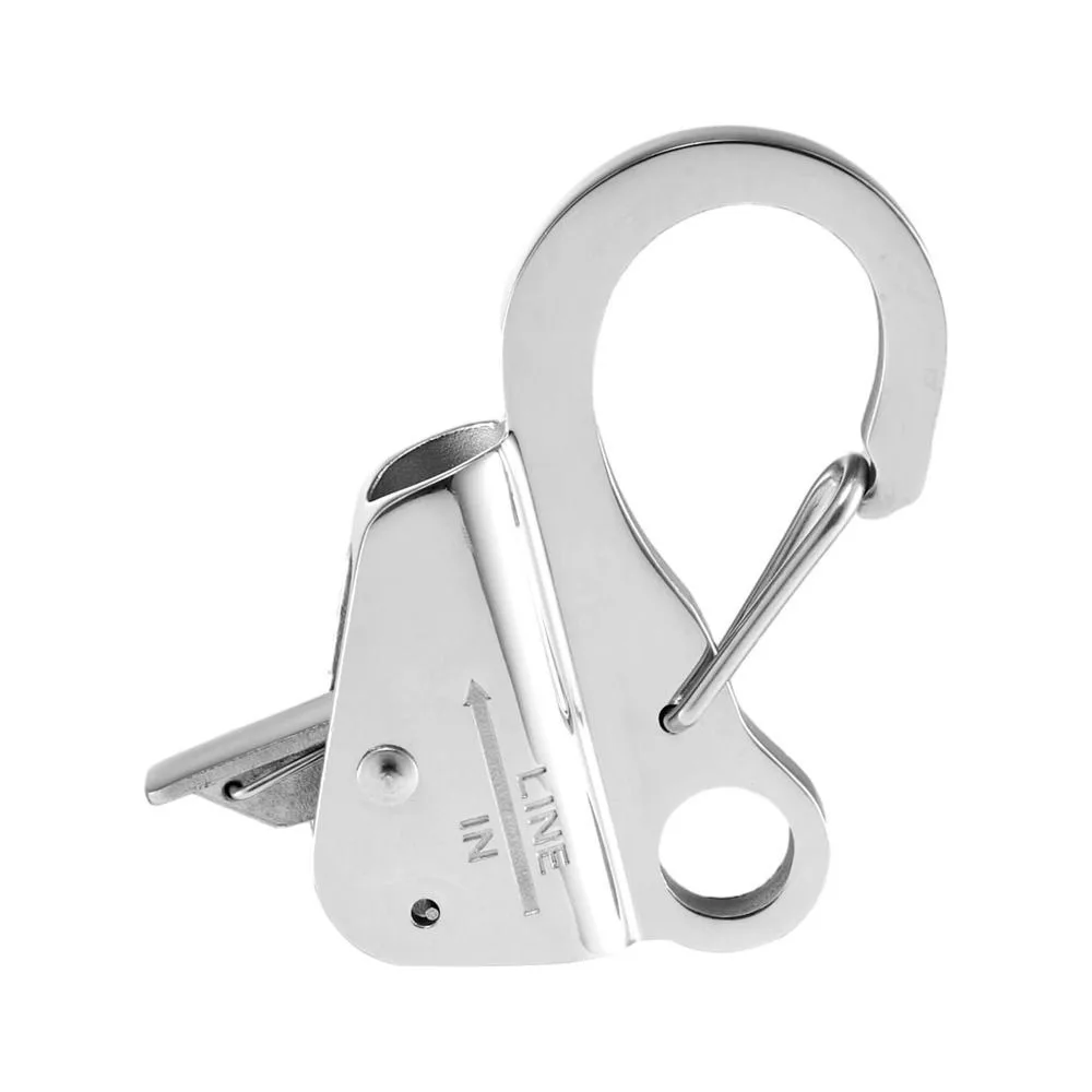 304 Stainless Steel Boat Fenders Clip Quick Threading Adjustable Sliding Spring Hooks Spring Adjustable Black Stainless Steel