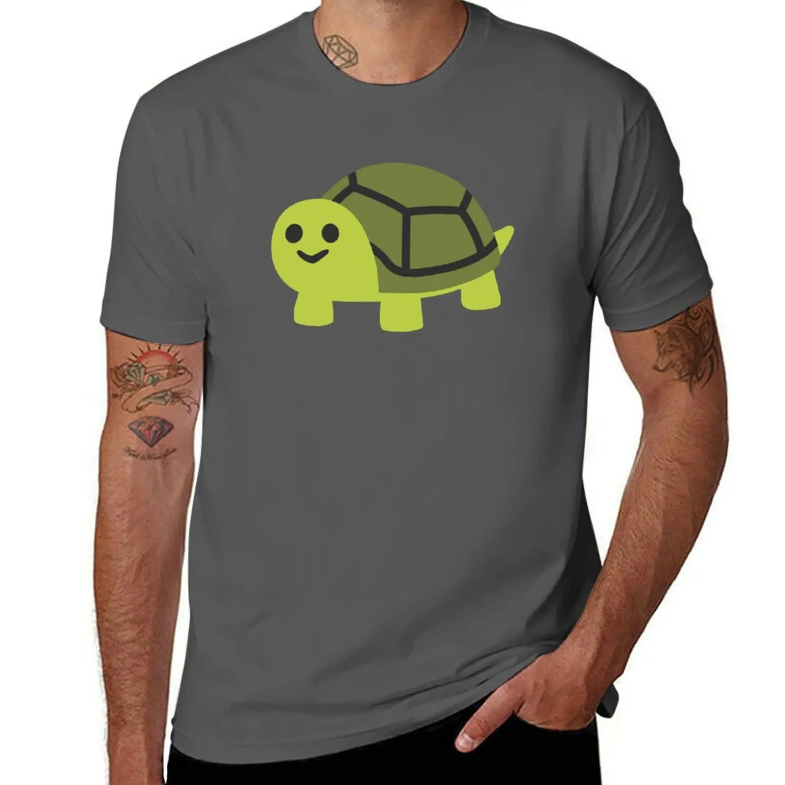 EMOJI TURTLE T-Shirt quick drying anime stuff clothes shirts men