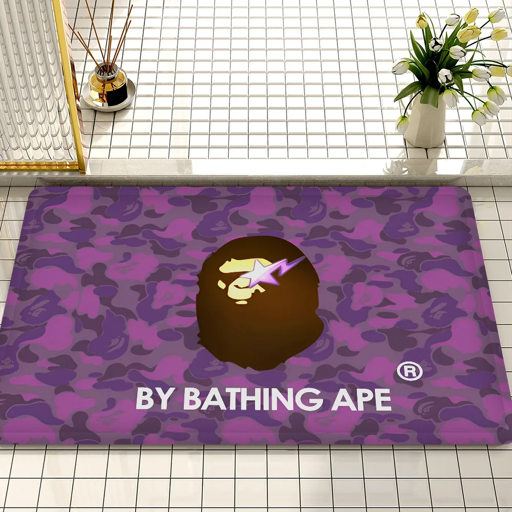 Harajuku Trend in Japan A-APE Floor Mat INS Style Soft Bedroom Floor House Laundry Room Mat Anti-skid Bedside Area Rugs