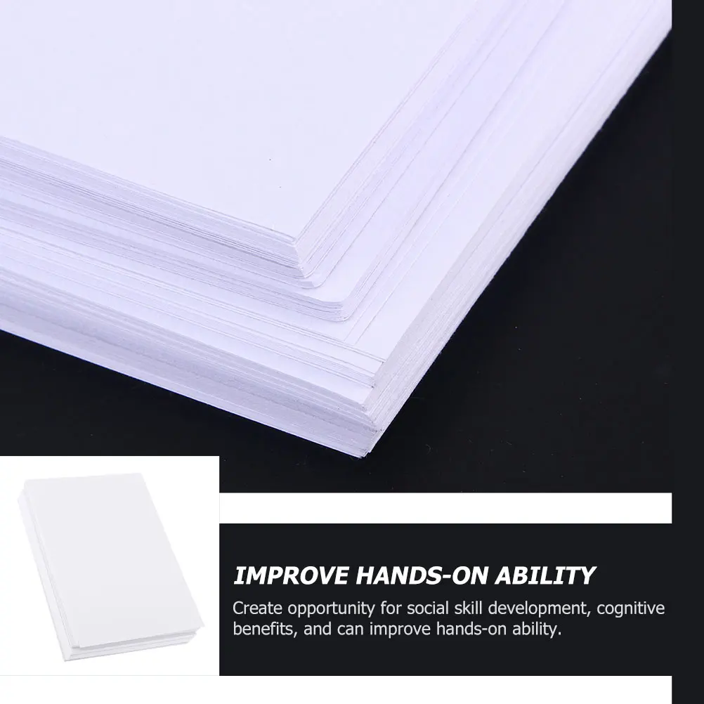 

100 Pcs Watercolor Paper Drawing Art Journal Supplies Students Painting Papers Thick Smooth Ideal Graffiti Sketching Crafting