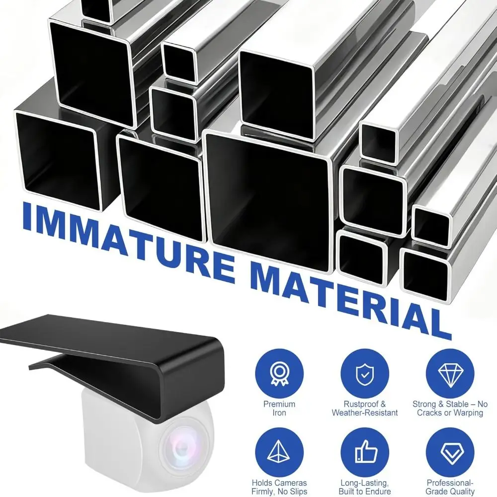 Portable Stainless Steel Dash Cam Mount Easy Installation Versatile Rear Window Mount Universal Dash Cam Bracket Truck