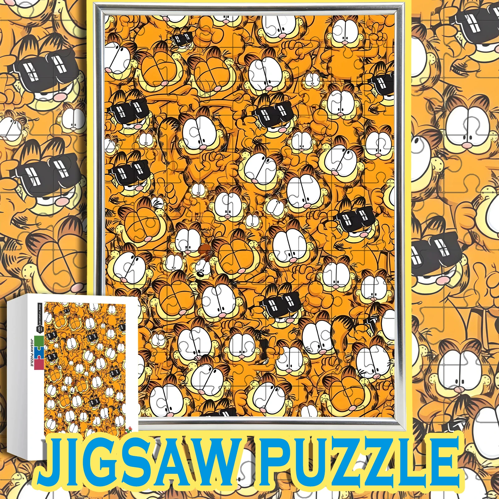 

Vintage Comic Style Garfield Pattern Puzzle 108-1000pcs Wooden Home Decor