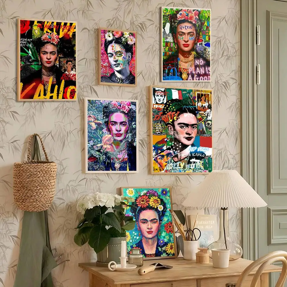 Artist F-Frida K-Kahlos Painting Classic Vintage Posters Vintage Room Home Bar Cafe Decor Nordic Home Decor