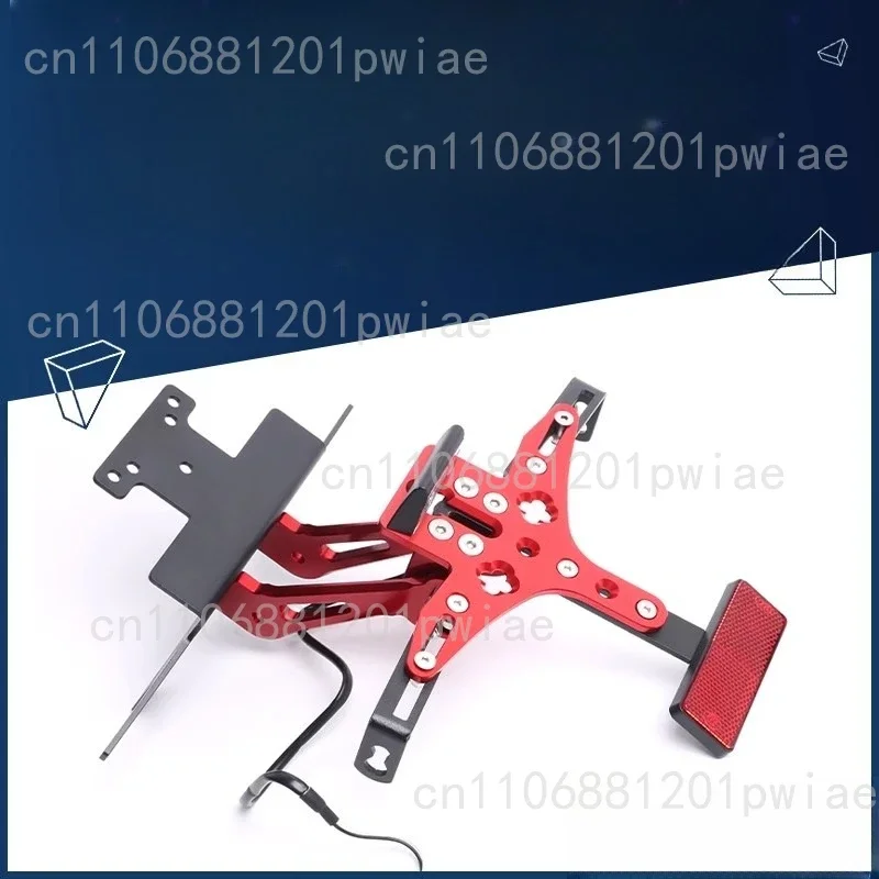Universal Aluminum Alloy Adjustable License Plate Holder  Modification Parts for  Scooters