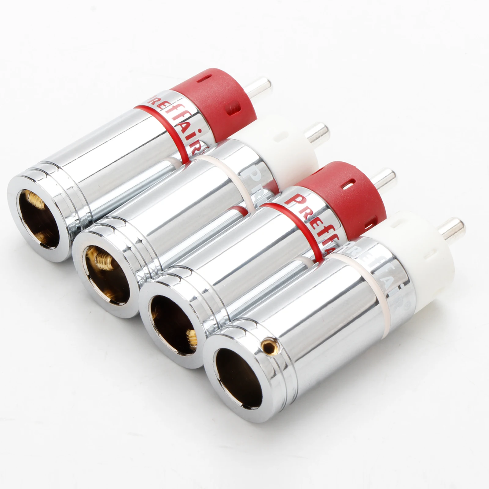 Star Line Silver Plated RCA Plugs HIFI Audio Signal Cable RCA Connectors 2 Pair / 4pcs