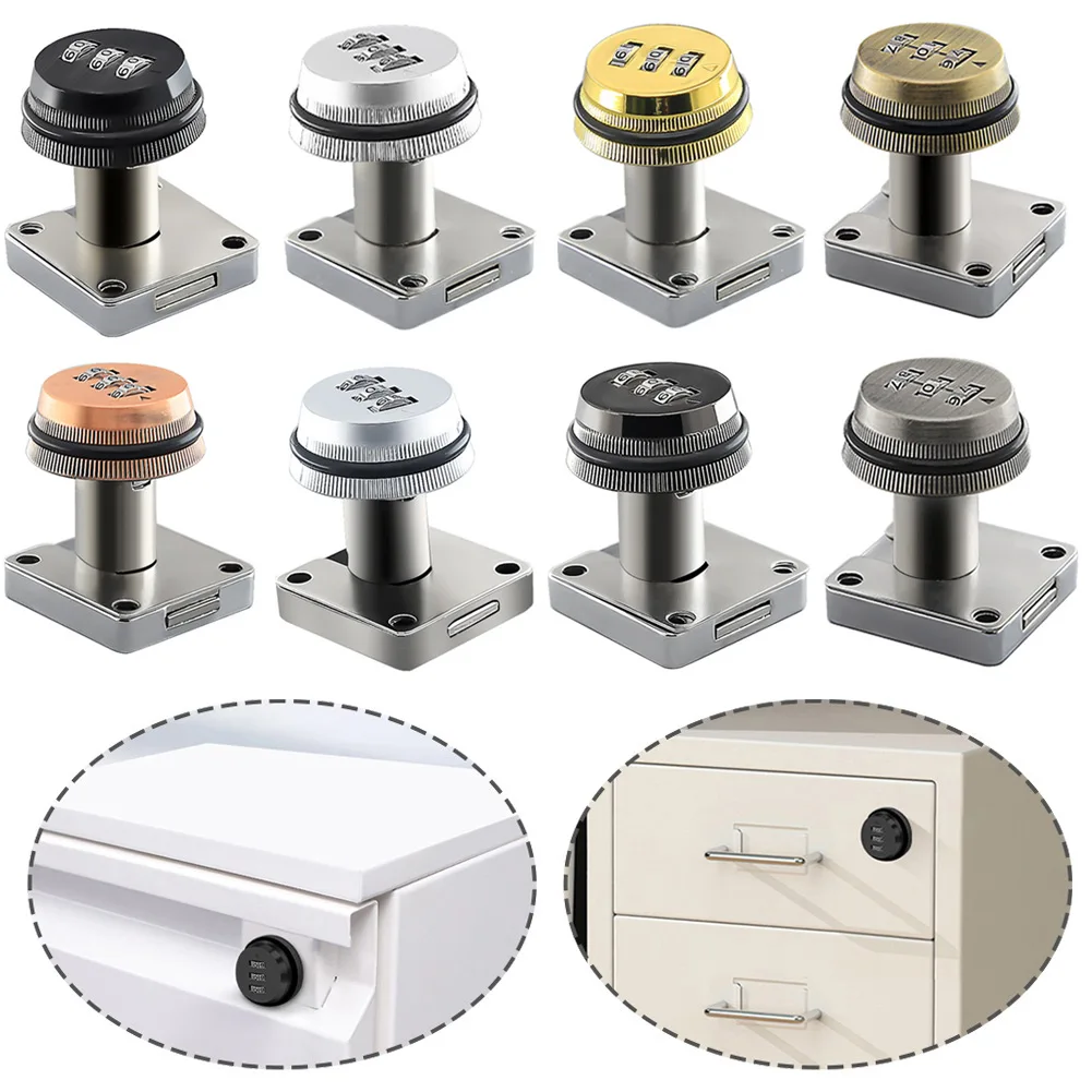 Password Lock Mechanical Lock Anti-theft Lock Locking Hasp Padlock Password Locking Thickened Zinc Alloy For Cupboard