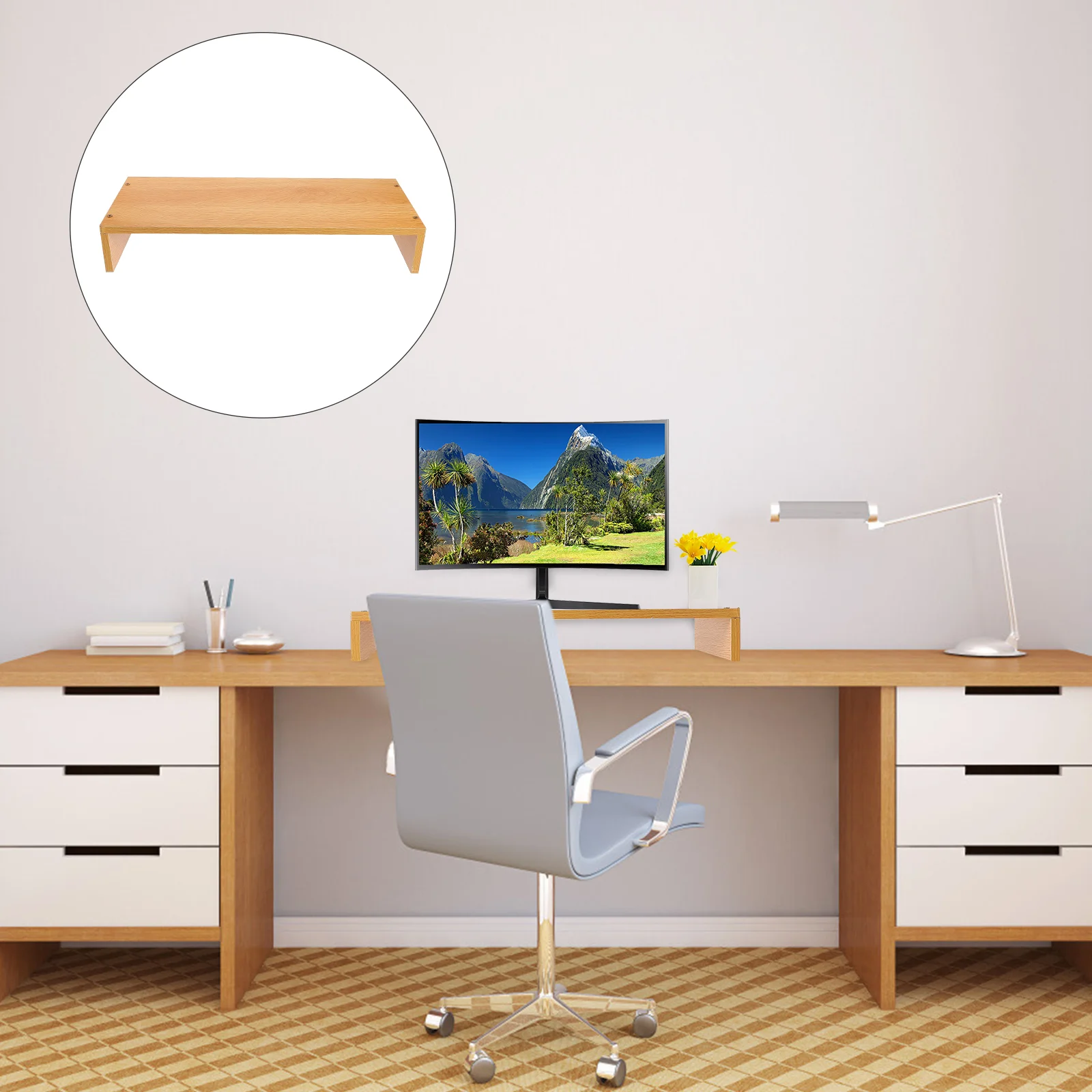 

Monitor Stand Computer Holder Riser Monitors Rack Laptop Stands Desk Organizer Bracket